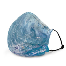 Load image into Gallery viewer, Indigo Marble Premium face mask