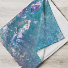 Load image into Gallery viewer, Indigo Marble Throw Blanket